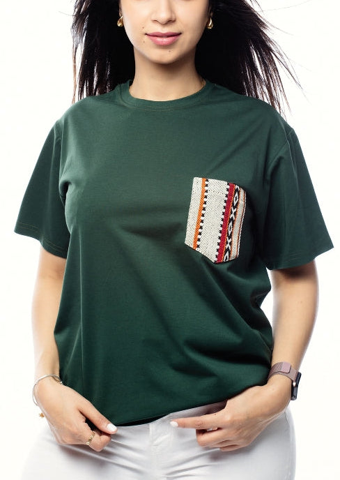 Multicolor Tshirt with pocket