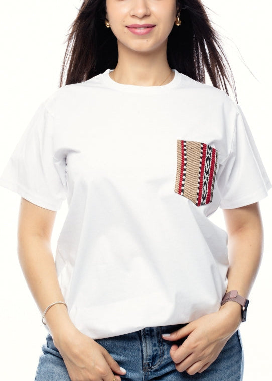 White Tshirt With Pocket