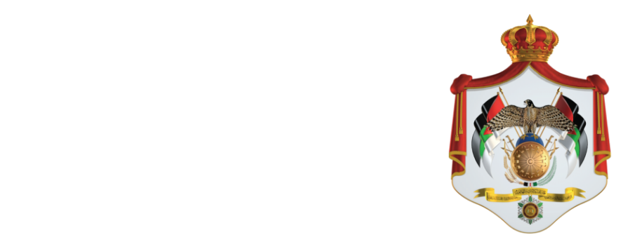 Coat of arms with a crown and national flags on a white background