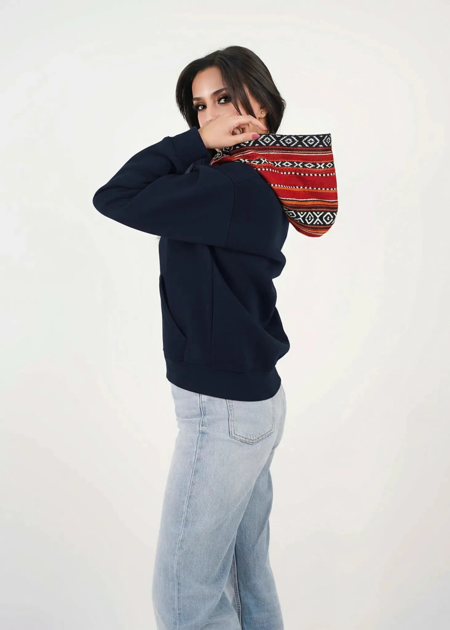 Sadu Hoodie Jacket - Navy- Unisex