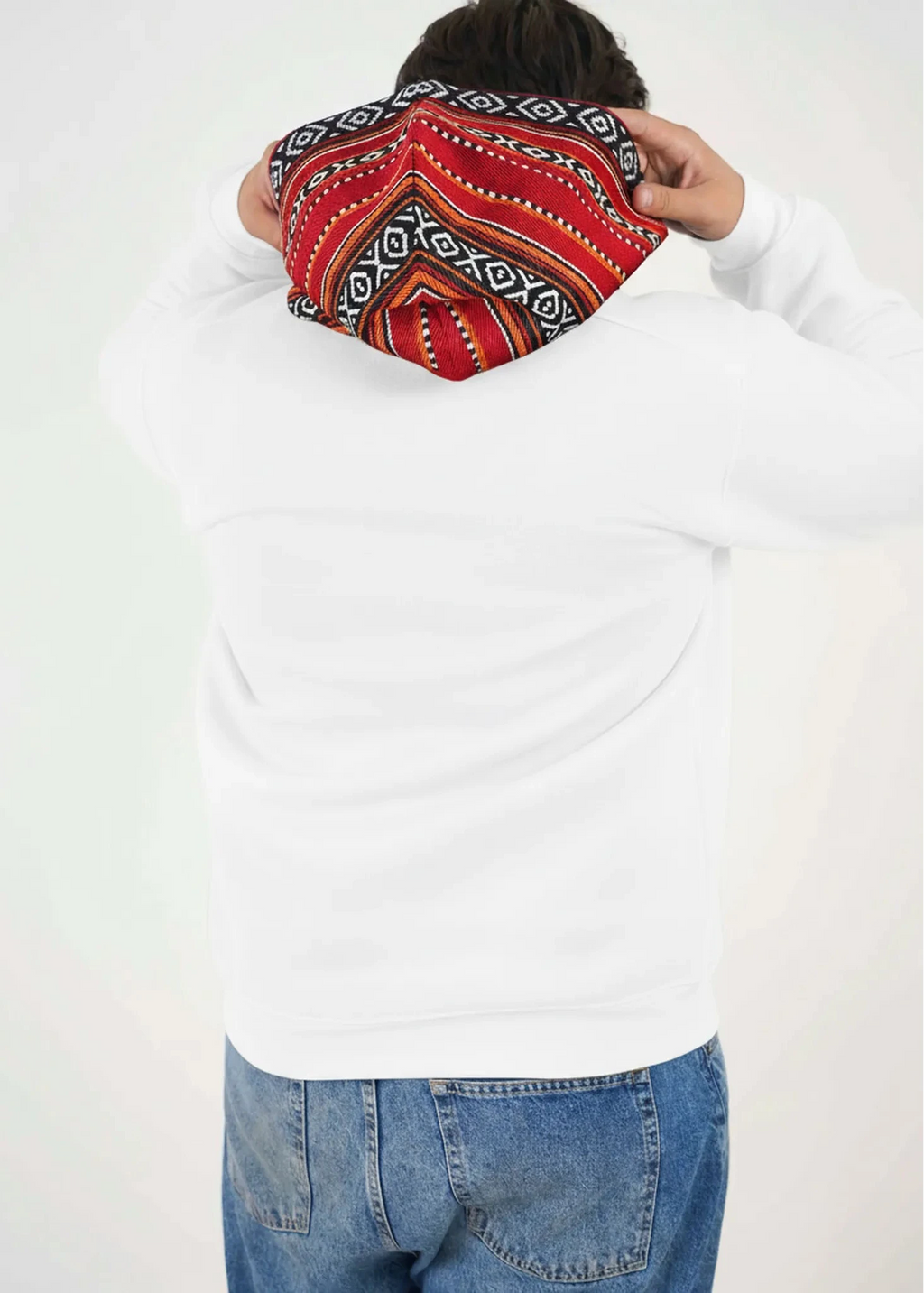 Sadu Hoodie Jacket - white- Unisex