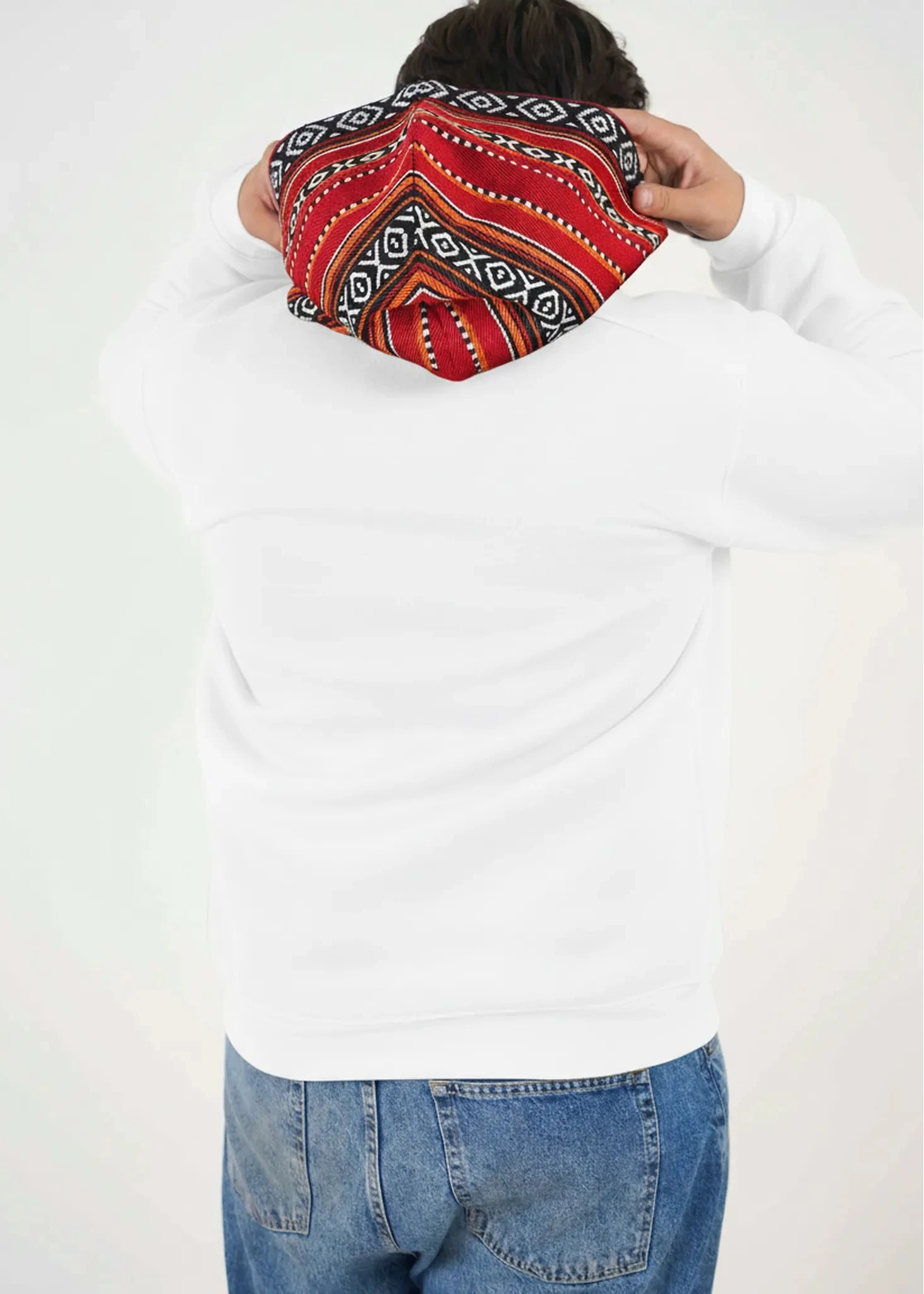 Sadu Hoodie Jacket - white- Unisex