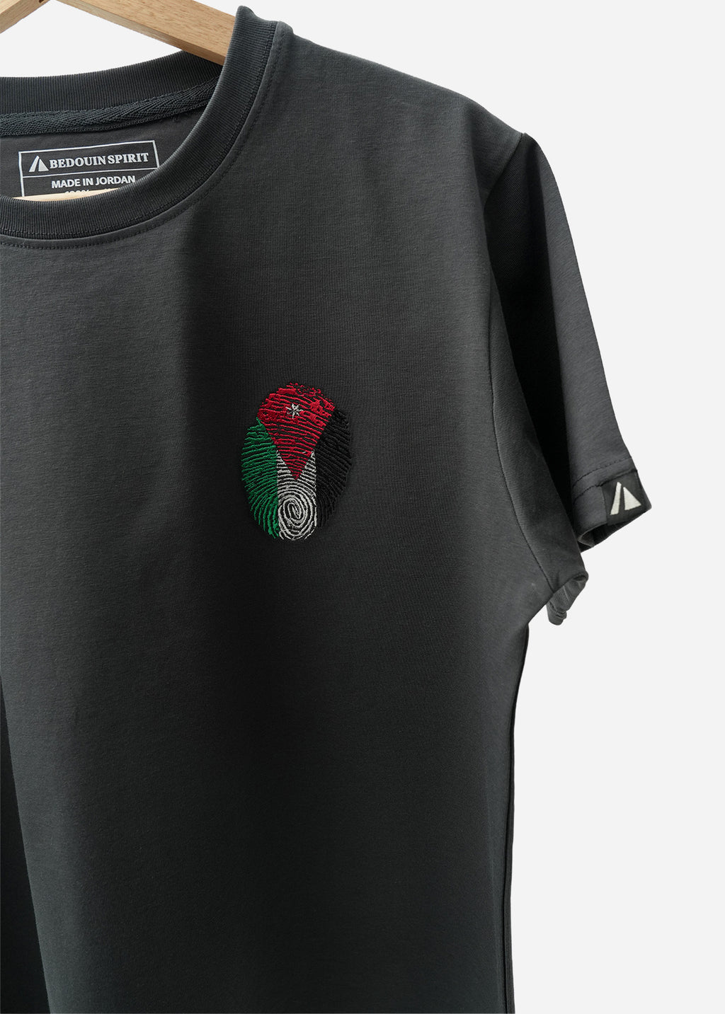 Jordan Flag Fingerprint T-Shirt — Gray