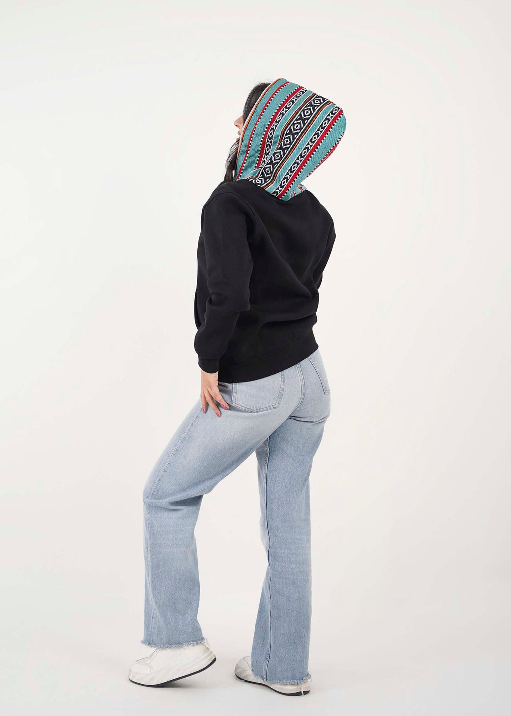 Sadu Hoodie Jacket - Black- Unisex