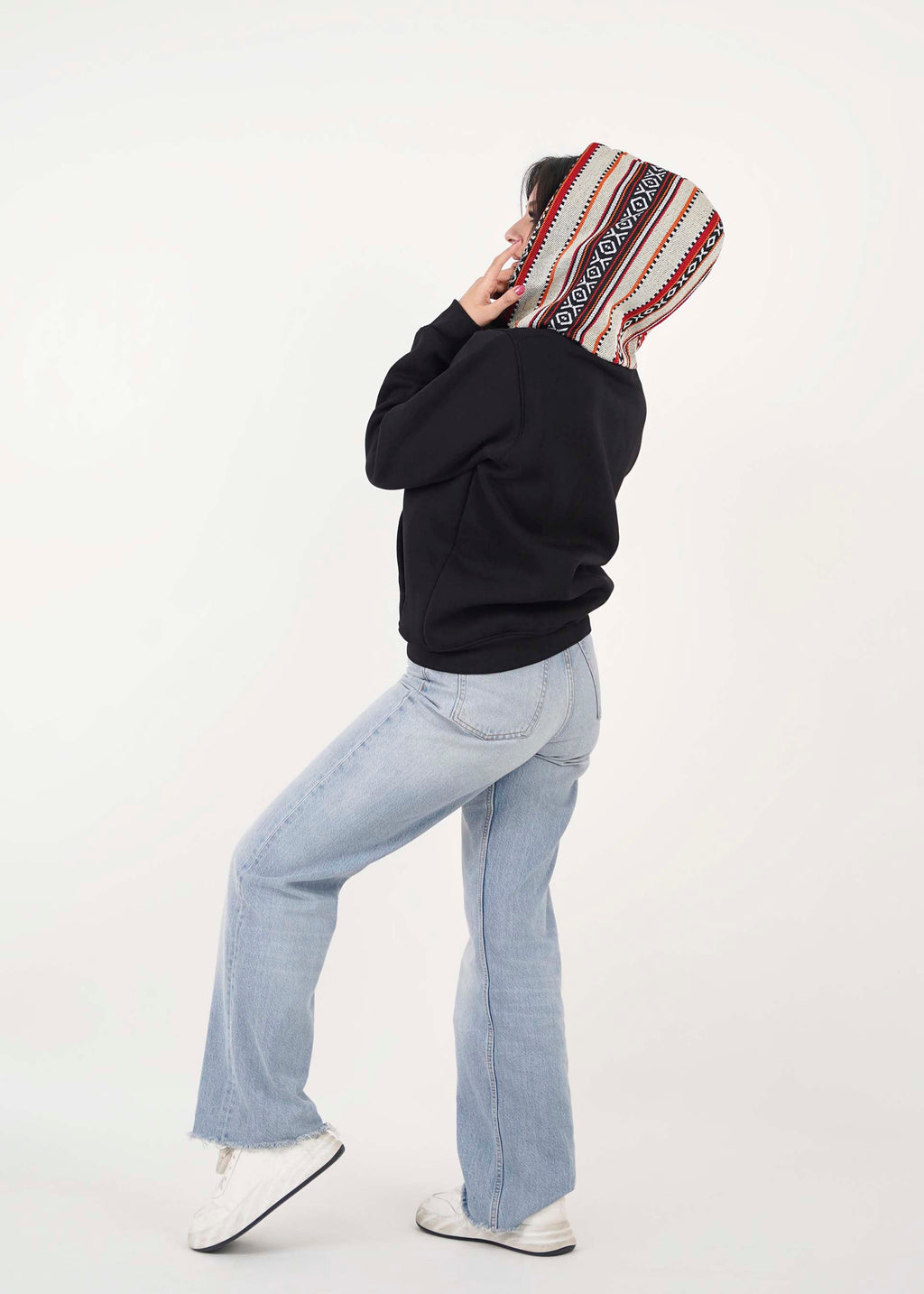 Sadu Hoodie Jacket - Black- Unisex