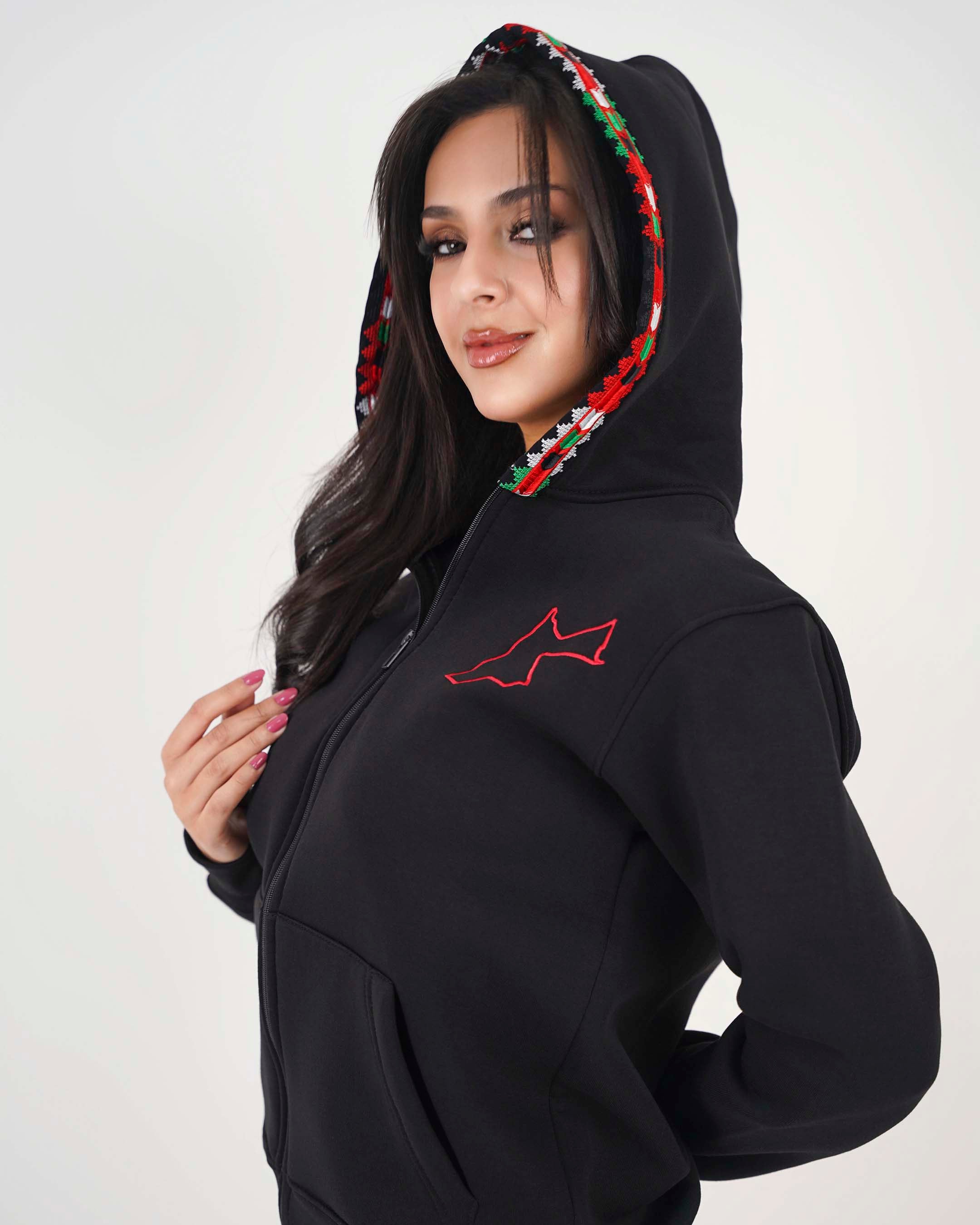 Jordan map Hoodie Jacket - Unisex