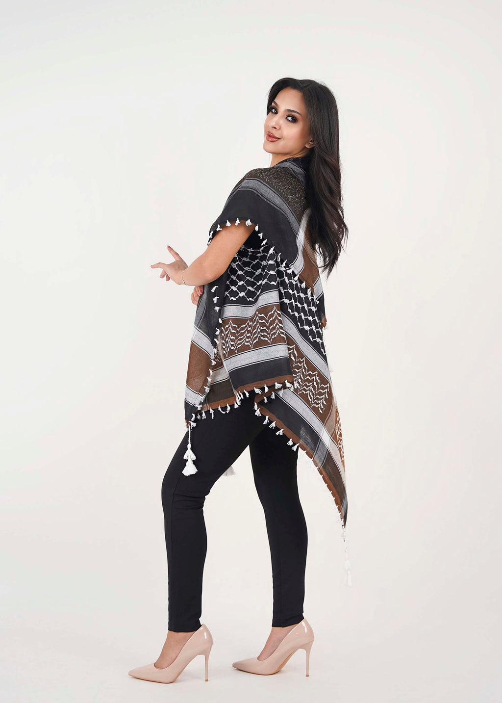 Brown Keffiyeh Vest