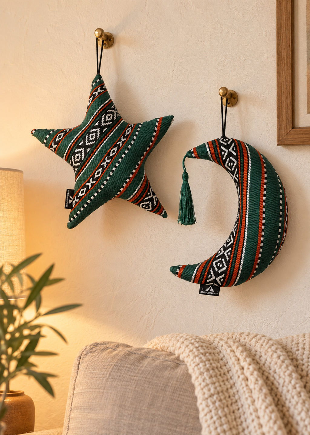 Almohada de luna y estrella
