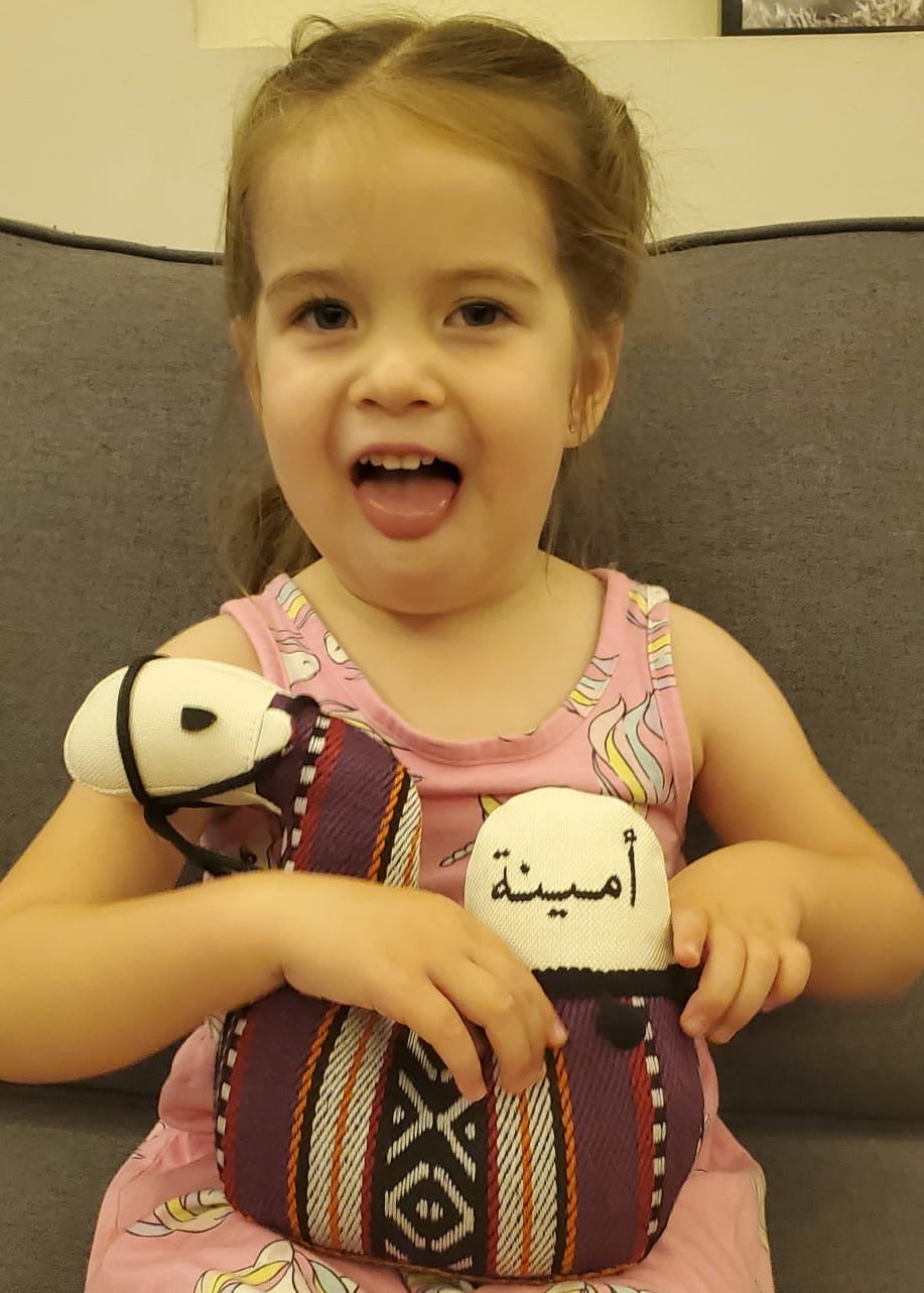 Customizable camel doorstop