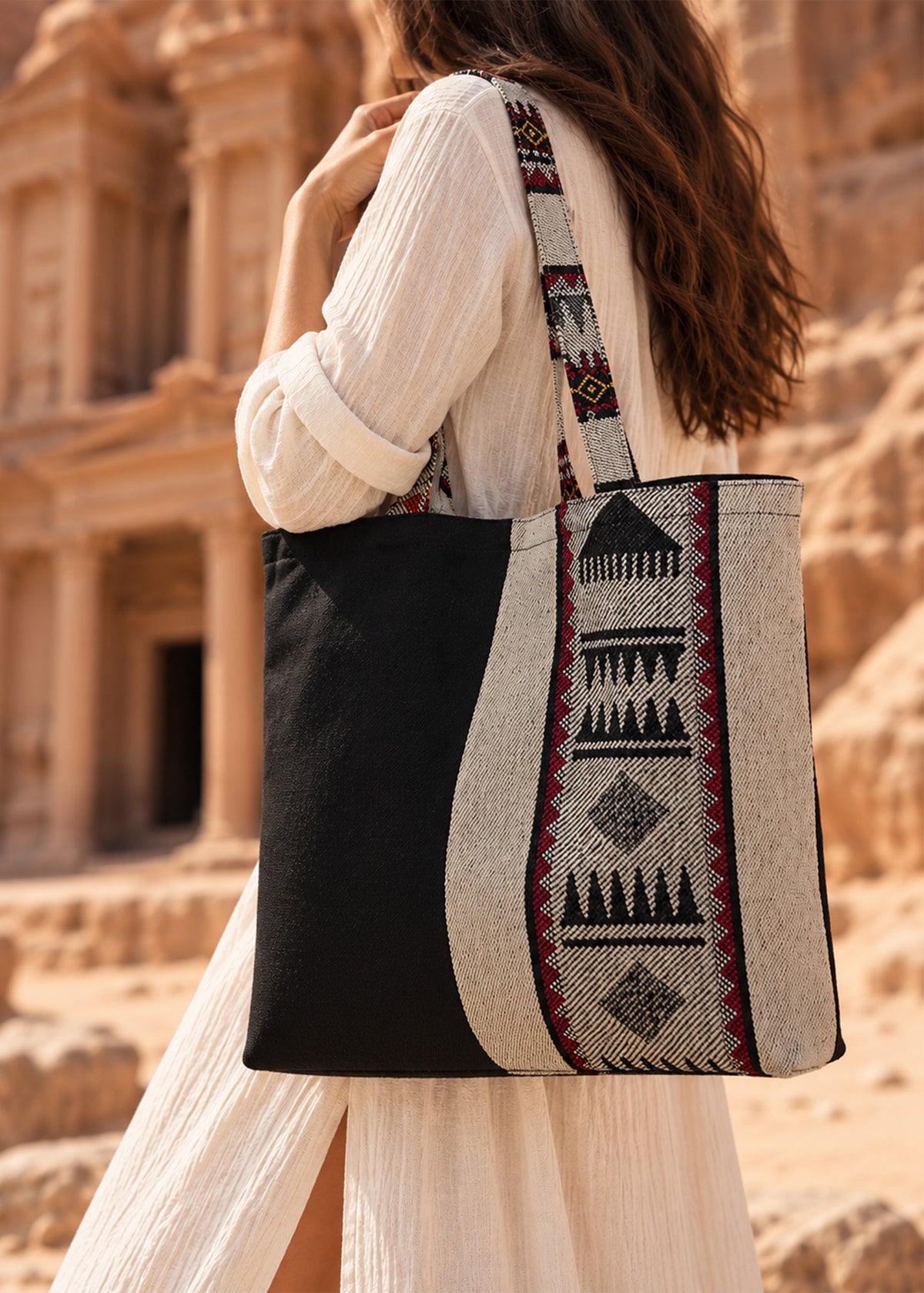 Sadu Black Canvas Tote Bag