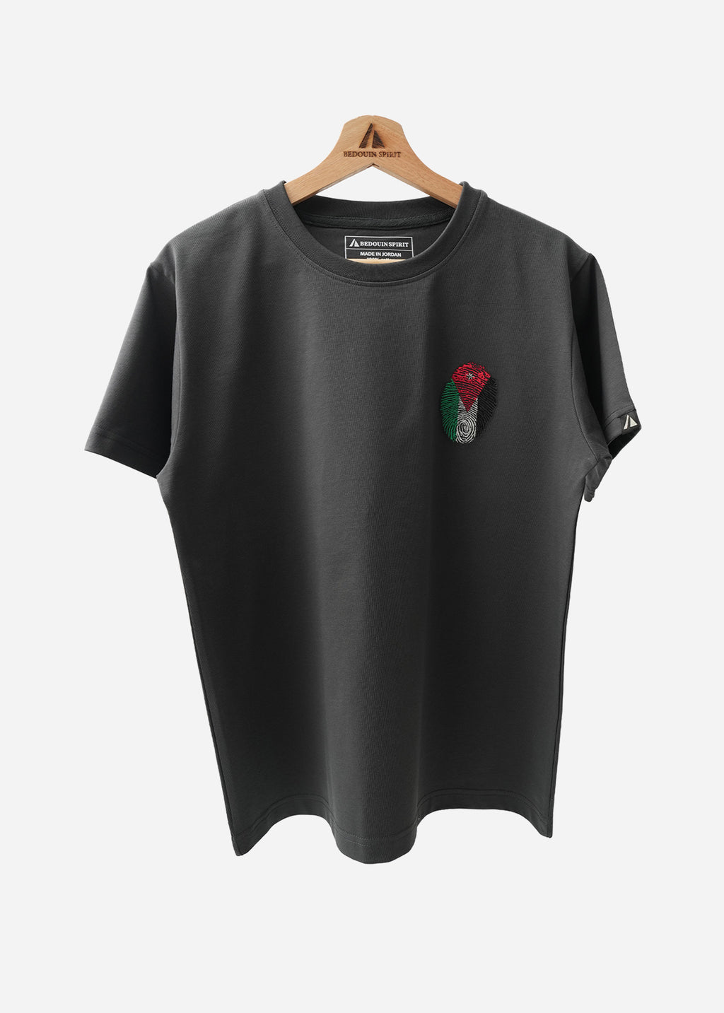Jordan Flag Fingerprint T-Shirt — Gray