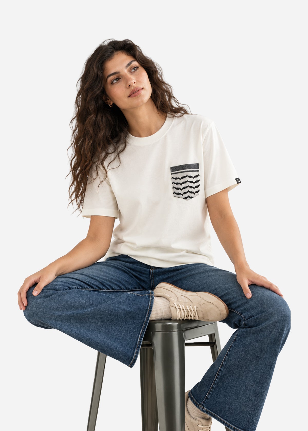 Keffiyeh Pocket Cotton T-Shirt