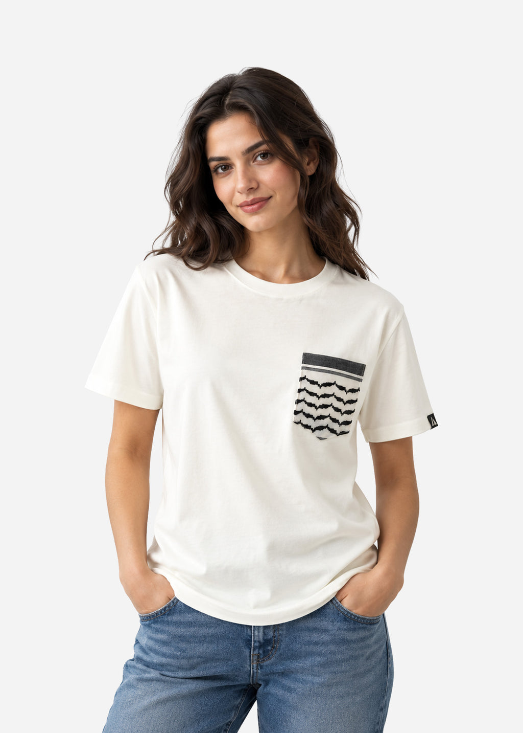 Keffiyeh Pocket Cotton T-Shirt
