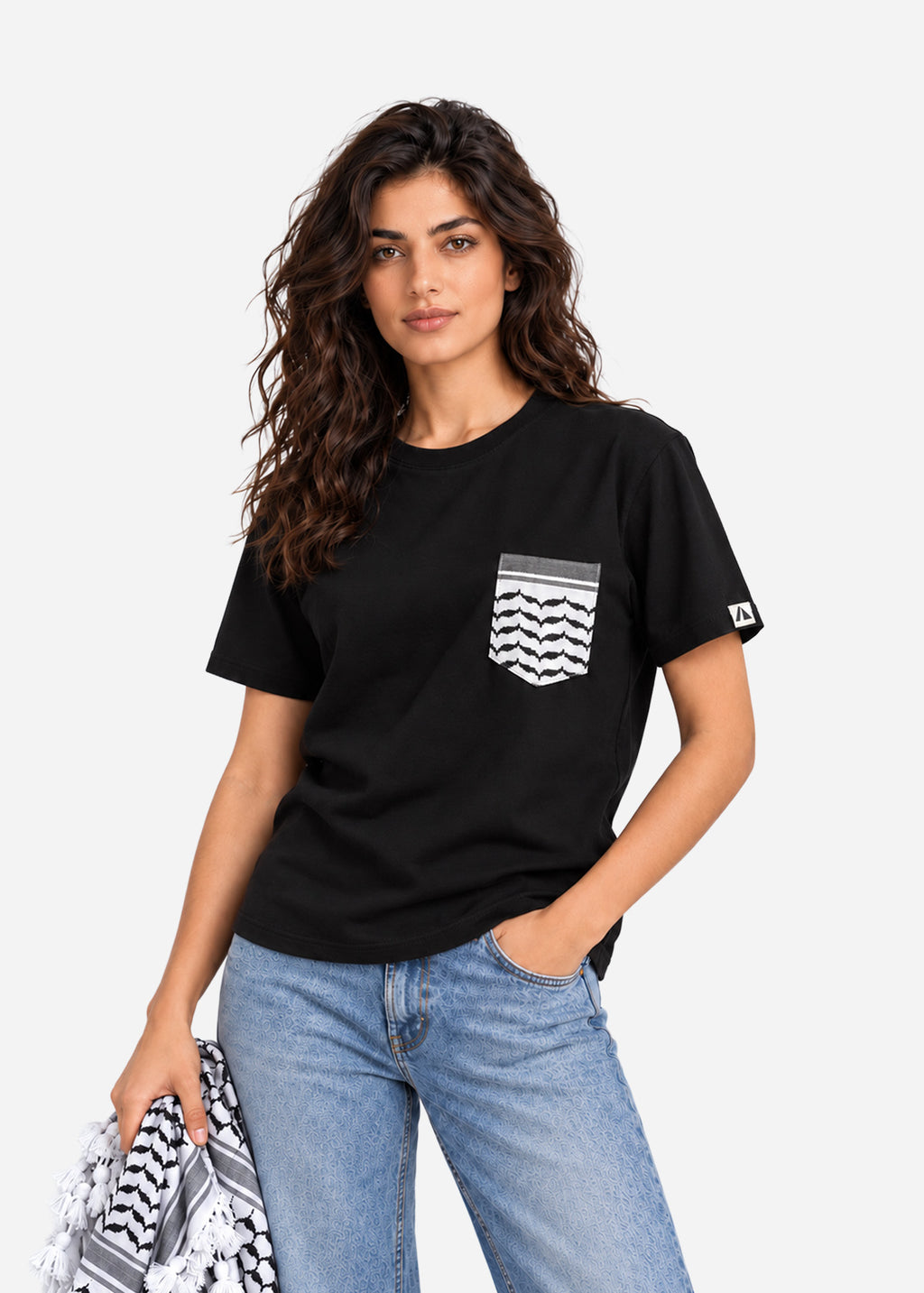 Keffiyeh Pocket Cotton T-Shirt