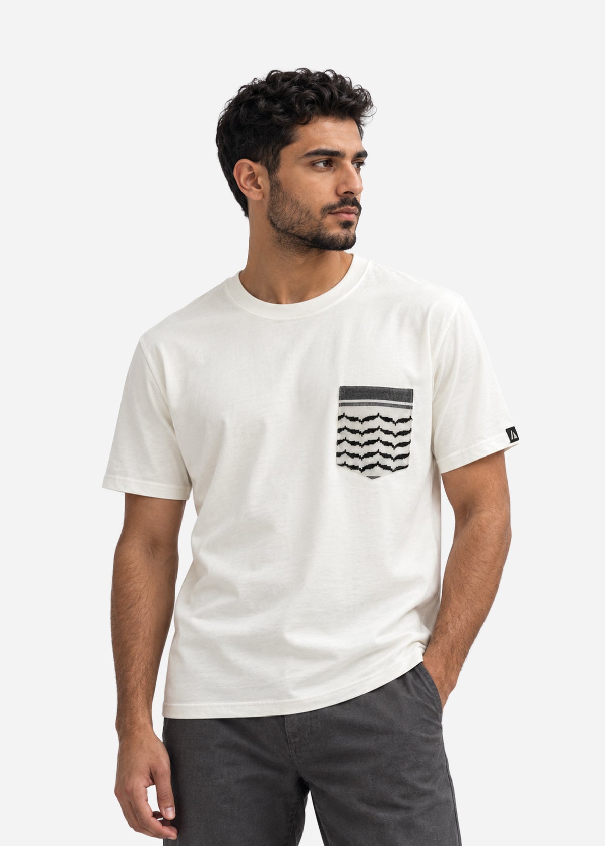 Keffiyeh Pocket Cotton T-Shirt