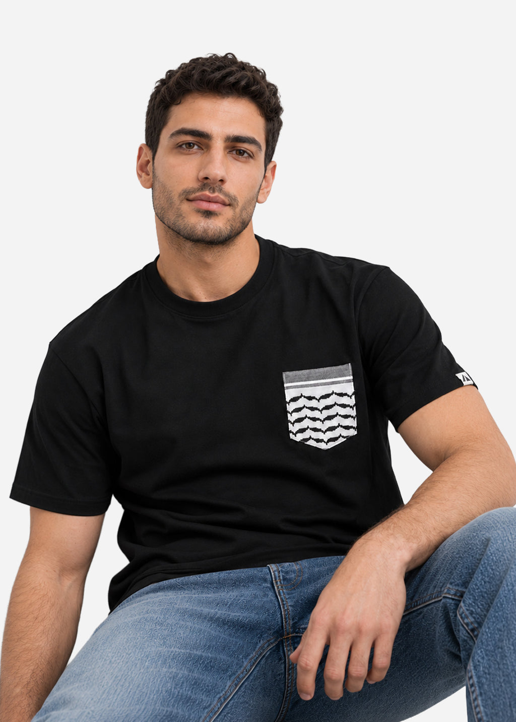 Keffiyeh Pocket Cotton T-Shirt