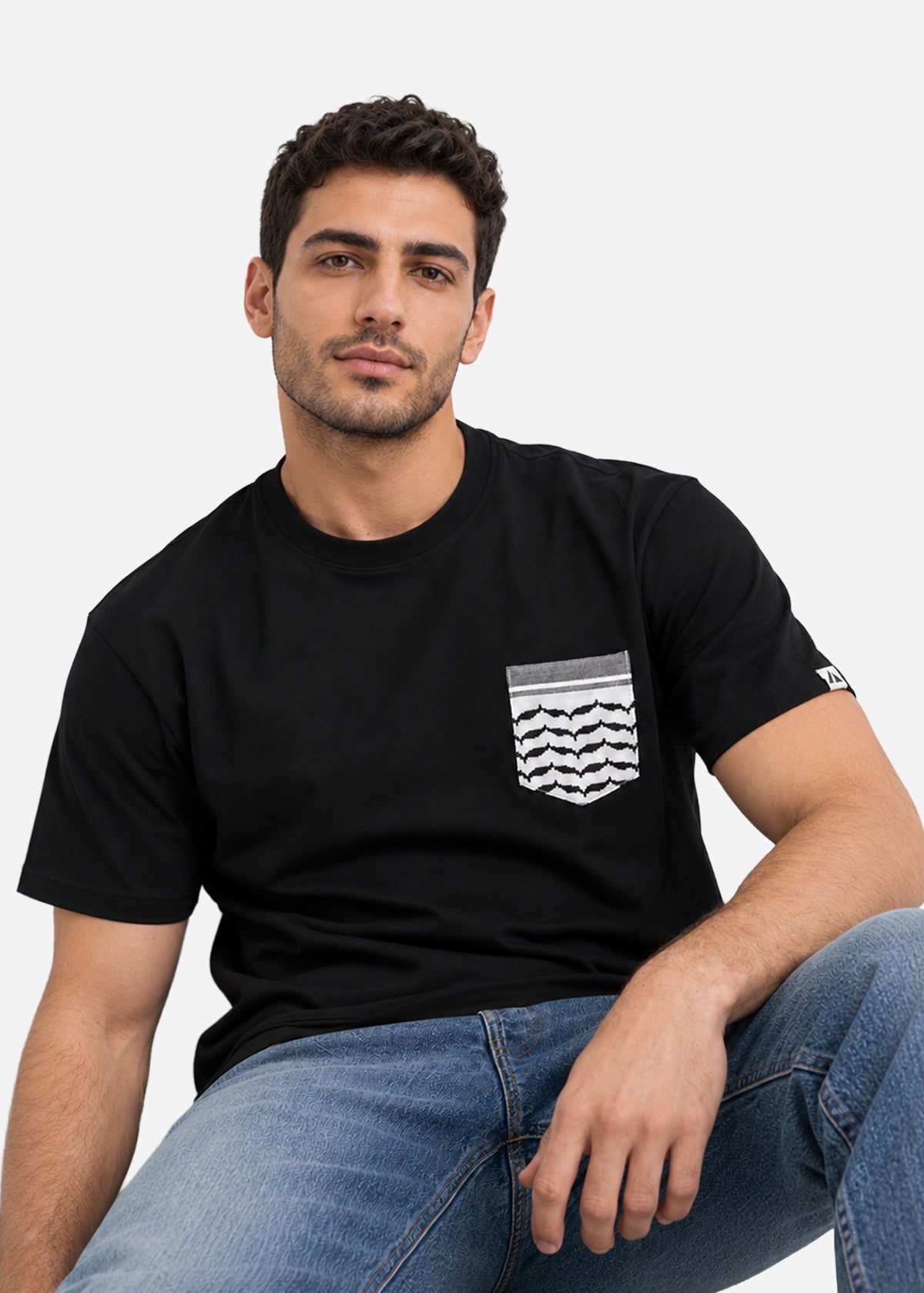 Keffiyeh Pocket Cotton T-Shirt