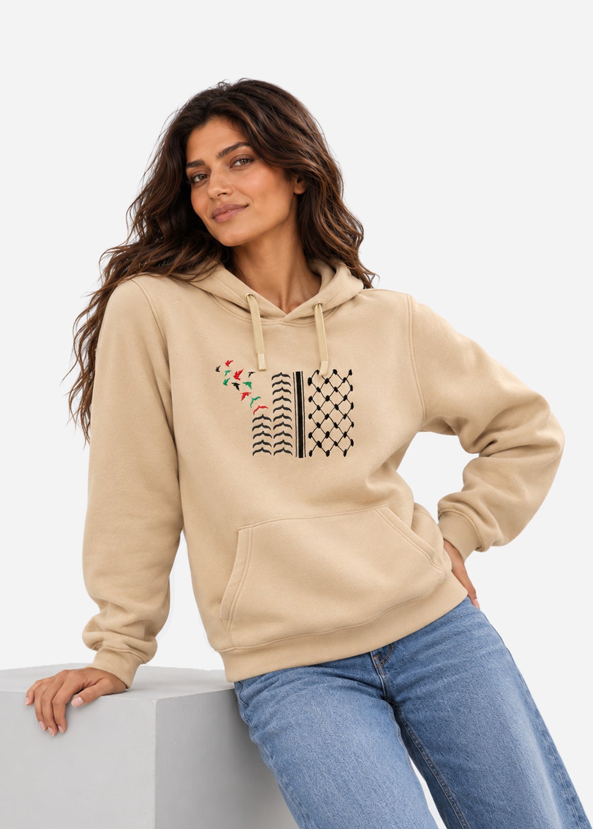 Keffiyeh Tatreez Hoodie