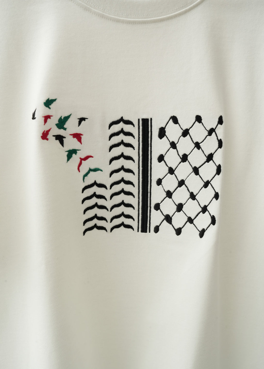 Keffiyeh Tatreez Cotton T-Shirt