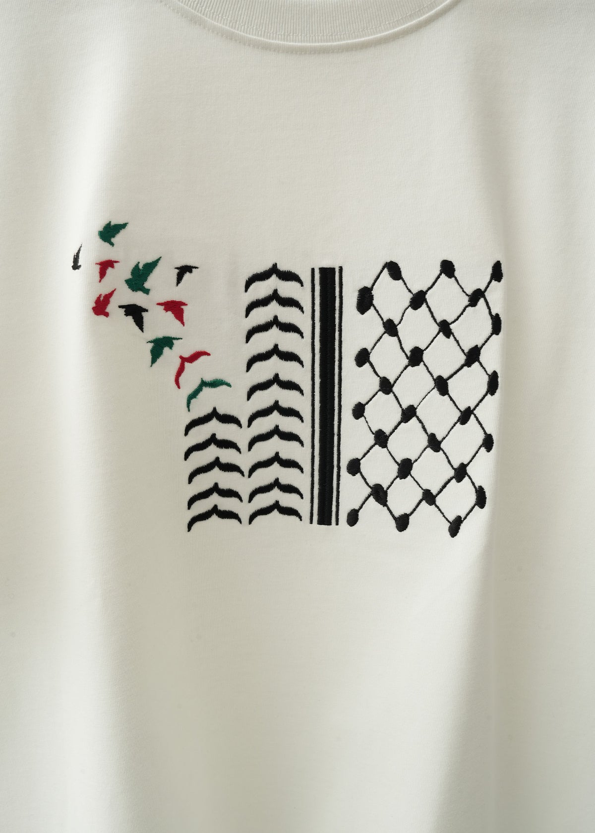 Keffiyeh Tatreez Cotton T-Shirt