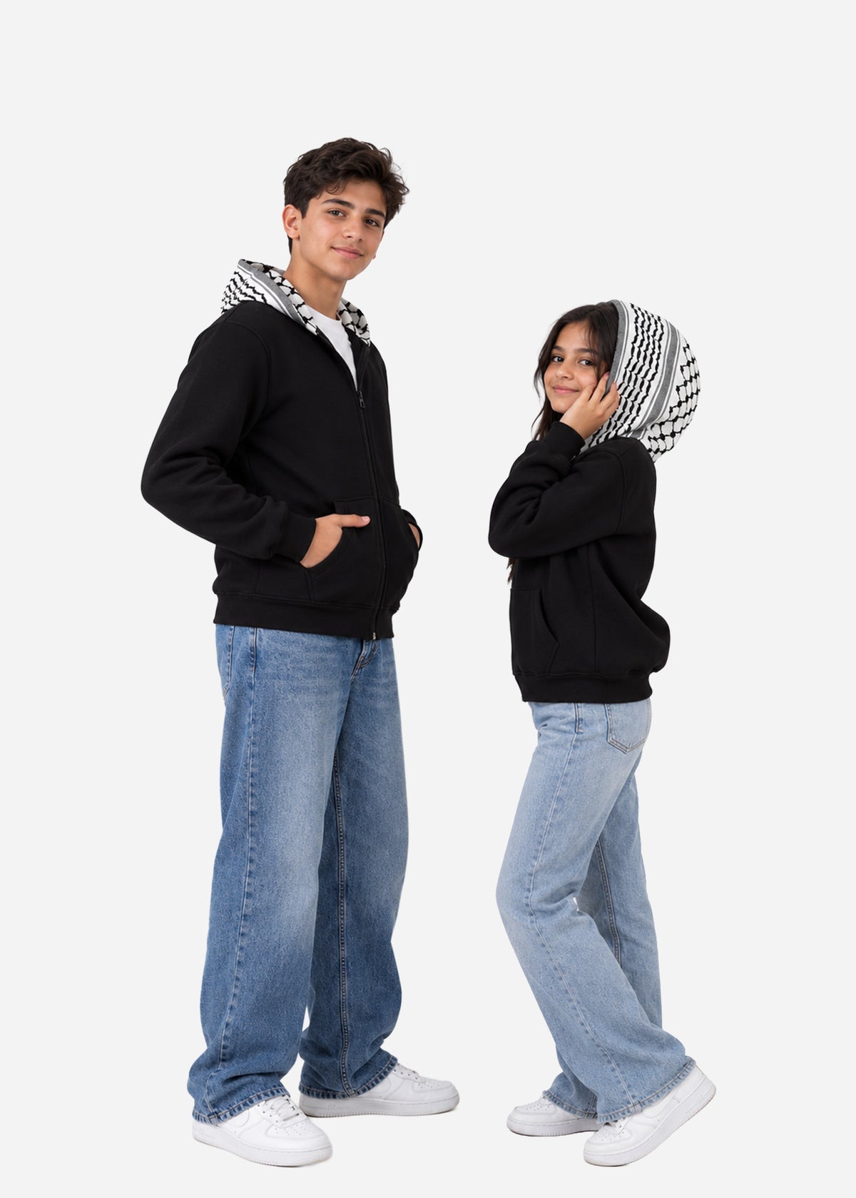 Shemagh - Keffiyeh Hoodie Jacket - kids