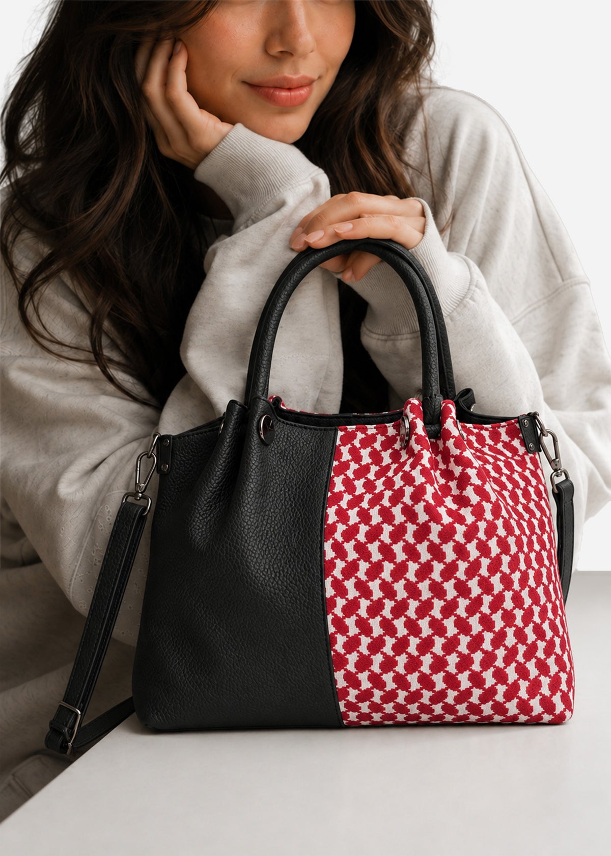 Mix Bucket Bag – Sadu, Tatreez & Keffiyeh