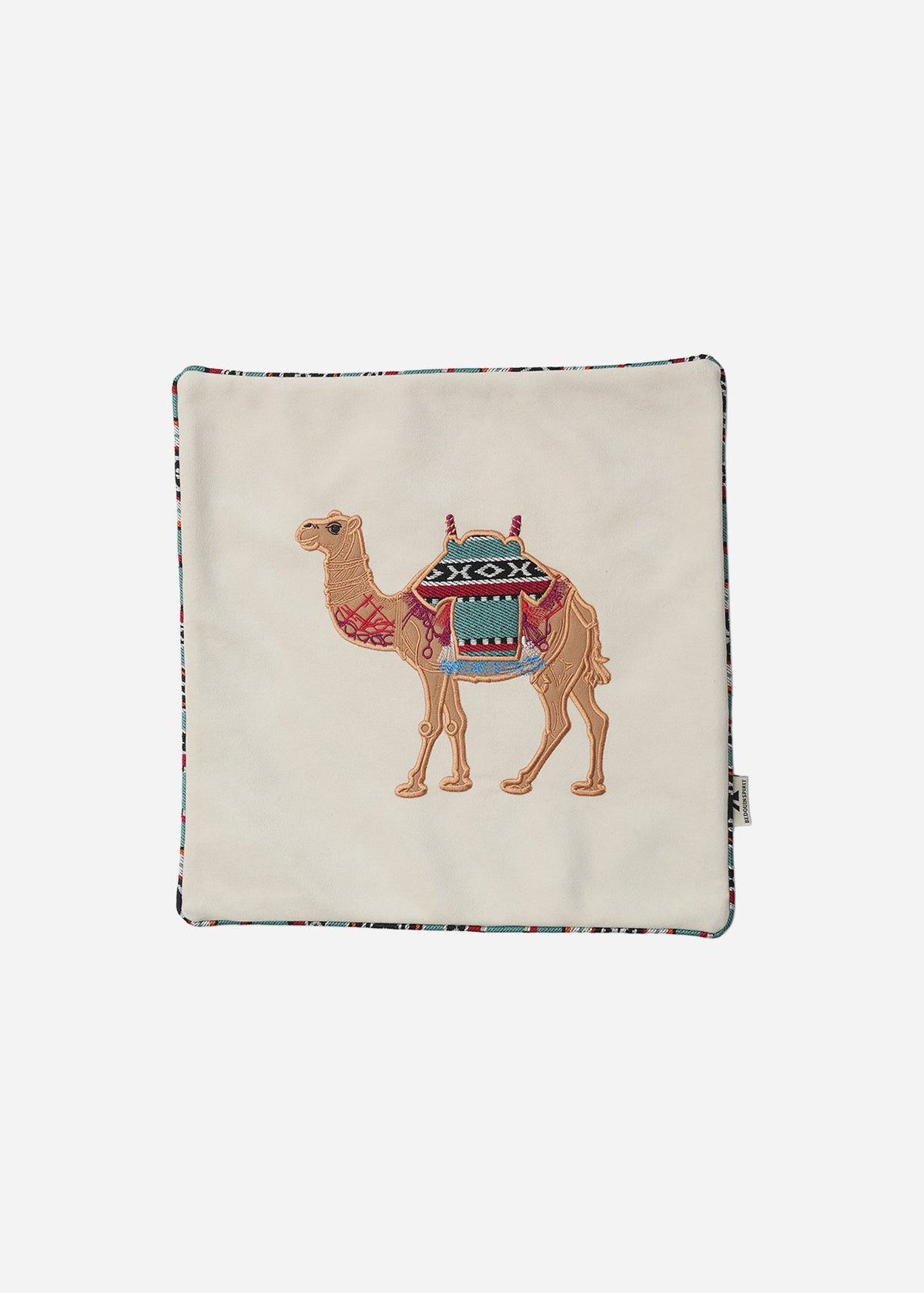 Embroidered Sadu Camel Cushion