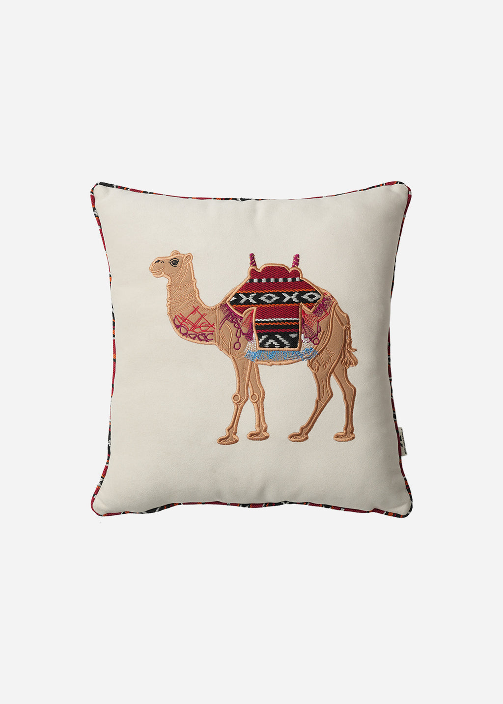 Embroidered Sadu Camel Cushion