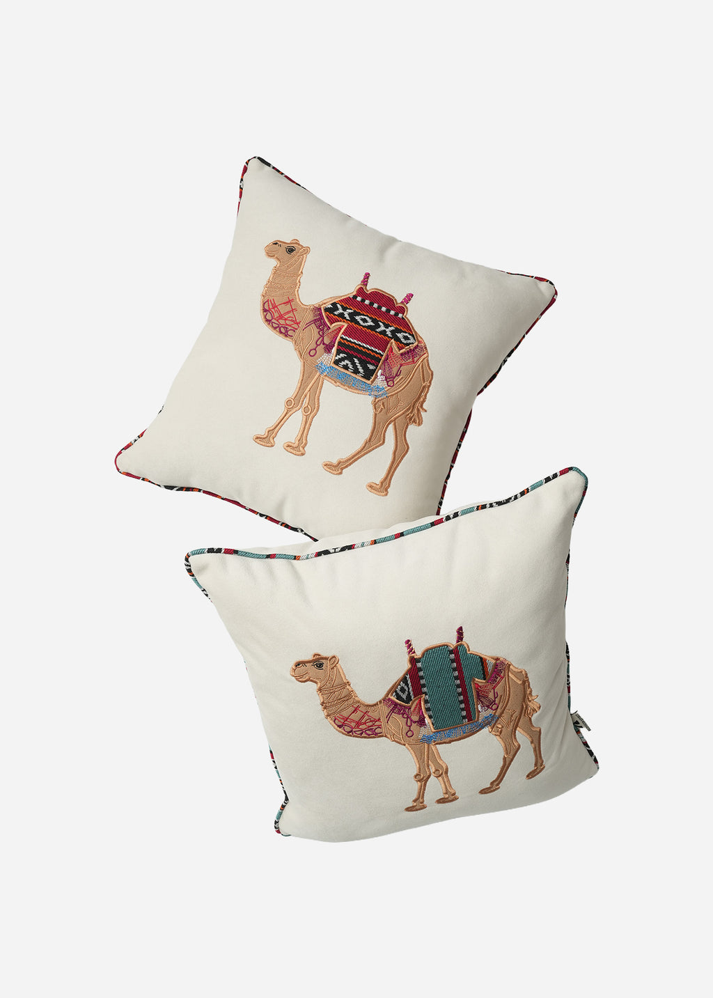 Embroidered Sadu Camel Cushion