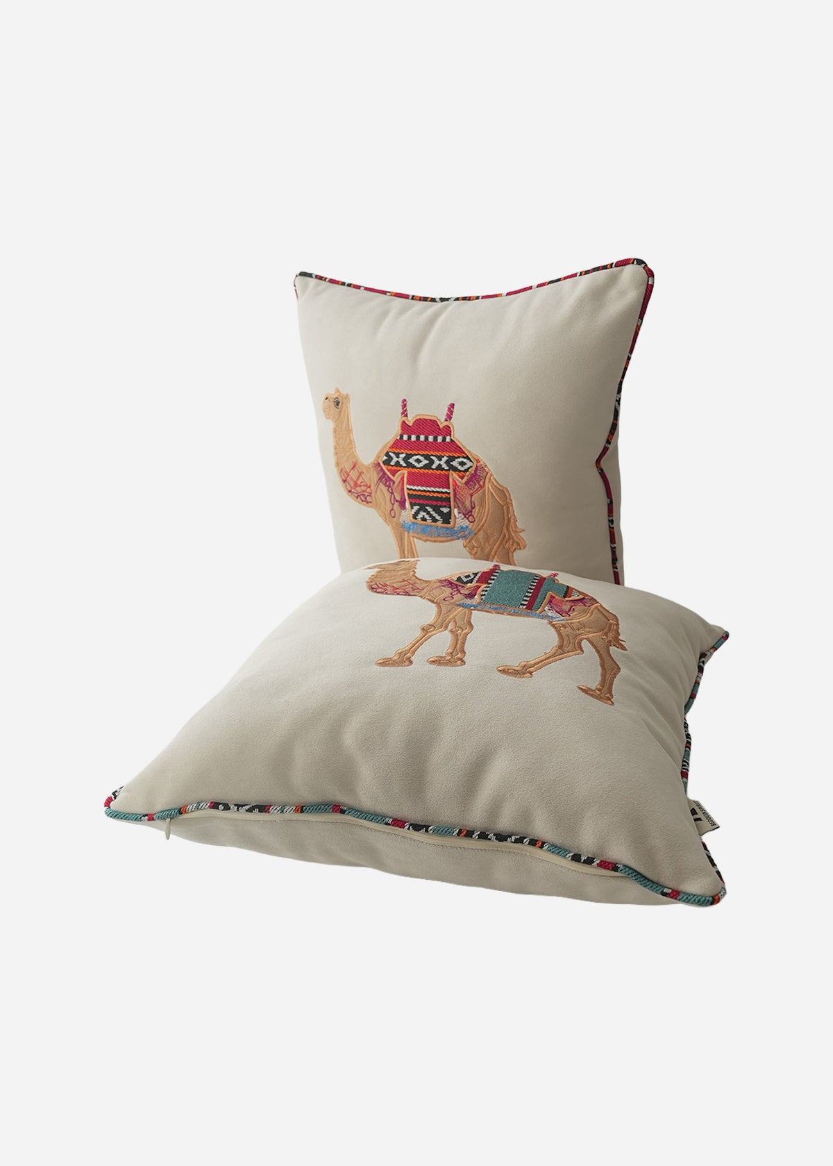 Embroidered Sadu Camel Cushion