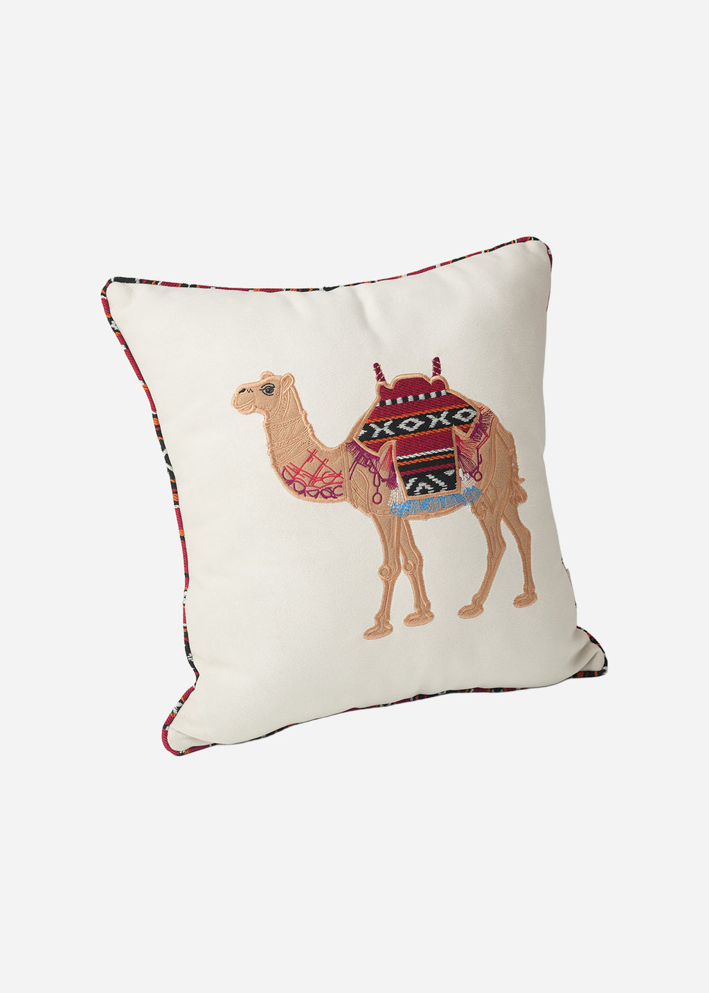 Embroidered Sadu Camel Cushion
