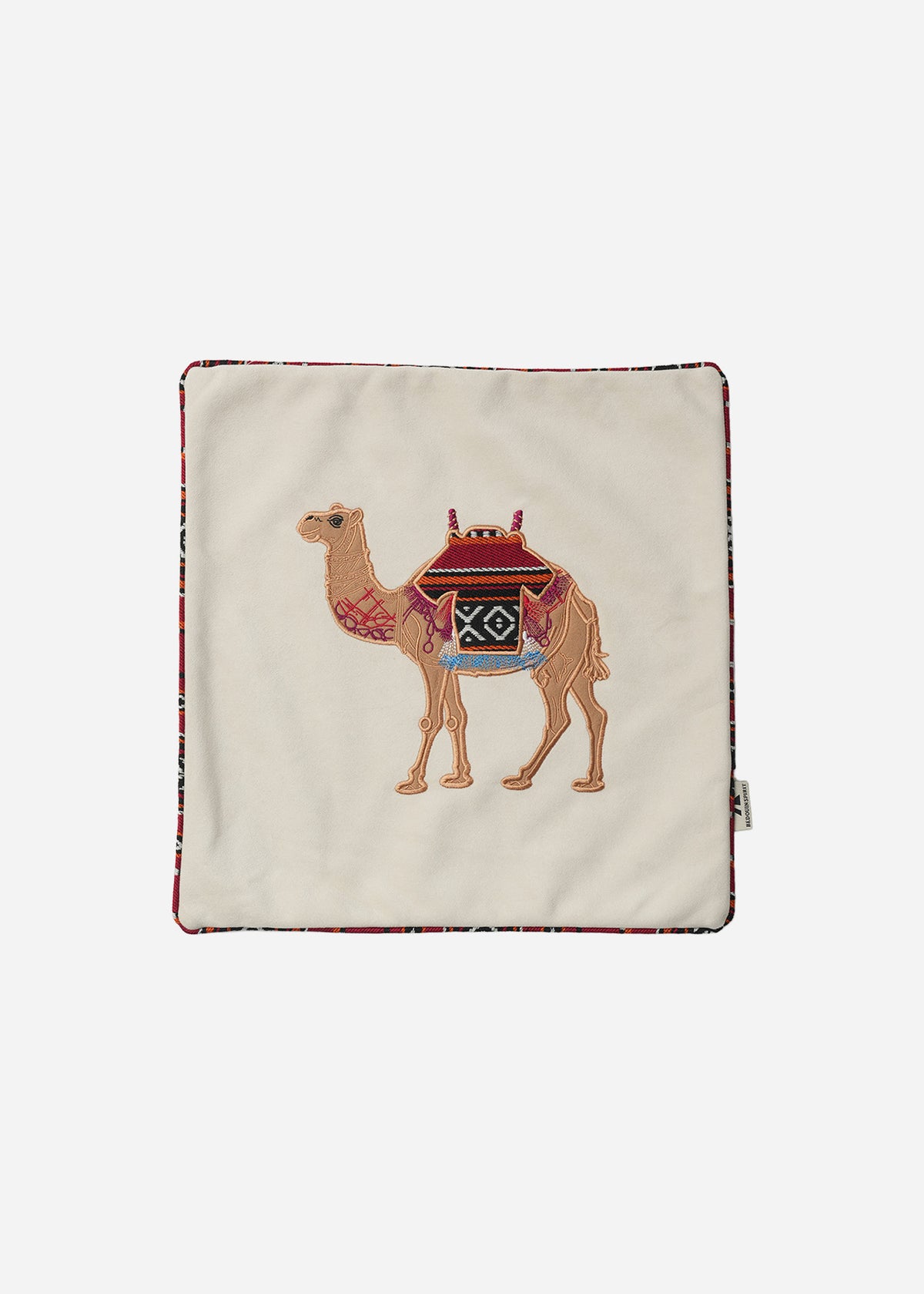Embroidered Sadu Camel Cushion