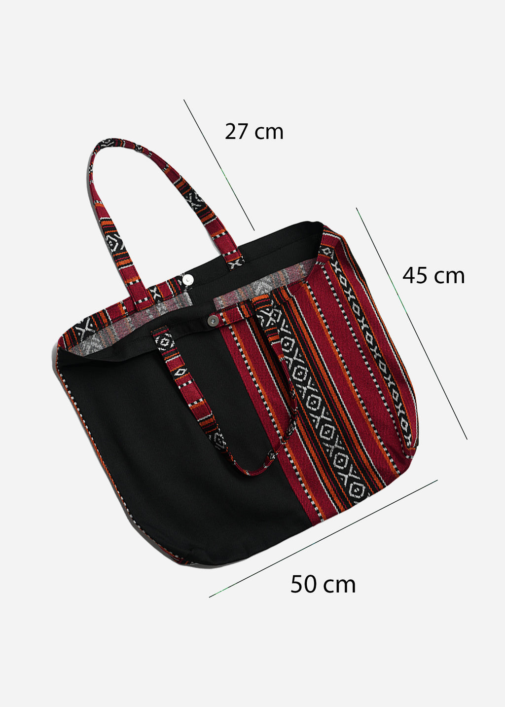 Sadu Black Canvas Tote Bag