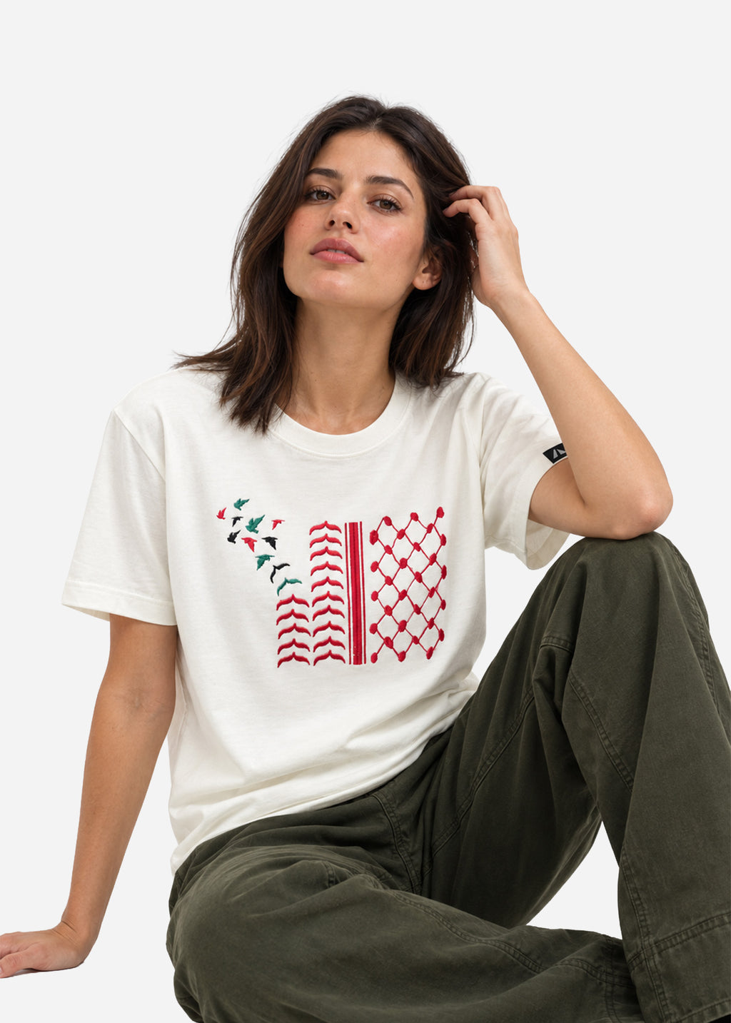Shemagh Tatreez Cotton T-Shirt
