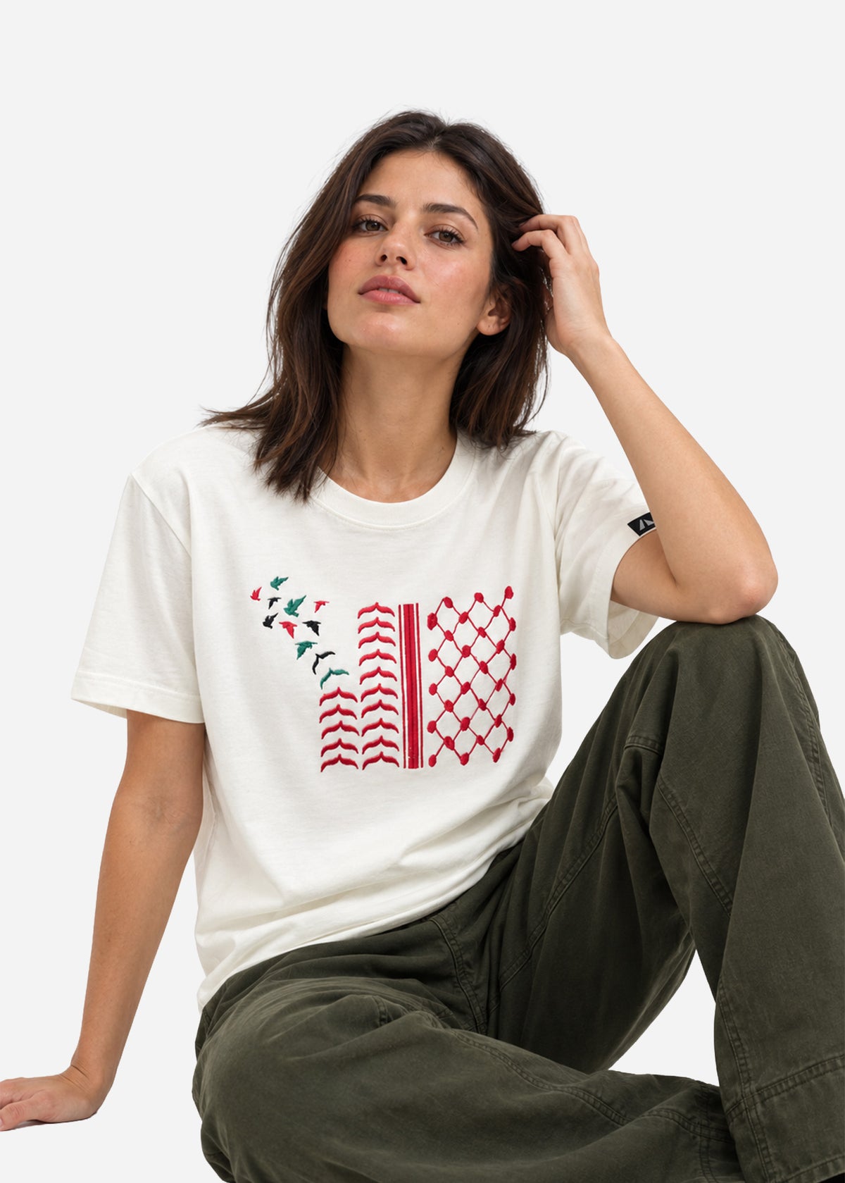 Shemagh Tatreez Cotton T-Shirt