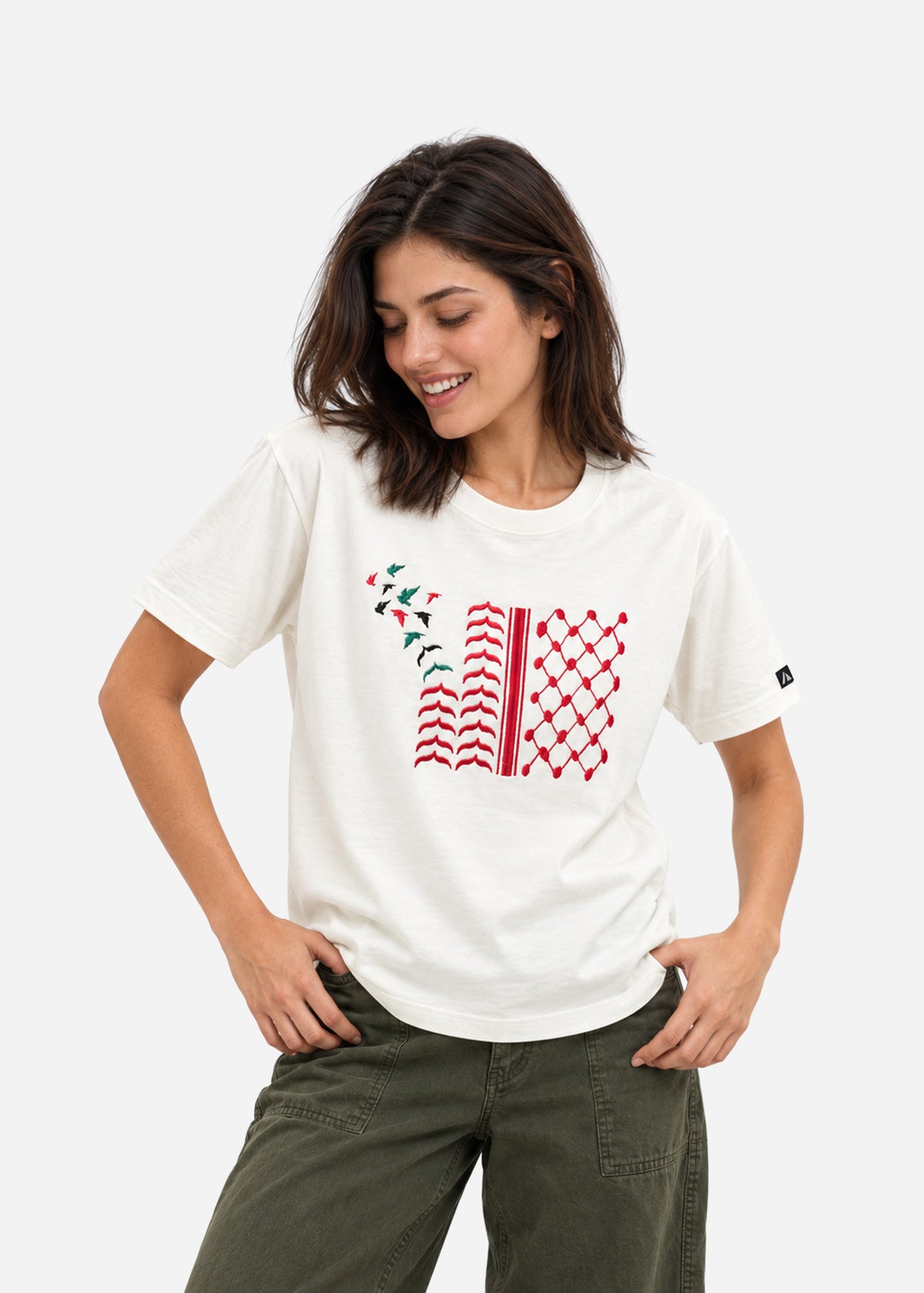 Shemagh Tatreez Cotton T-Shirt