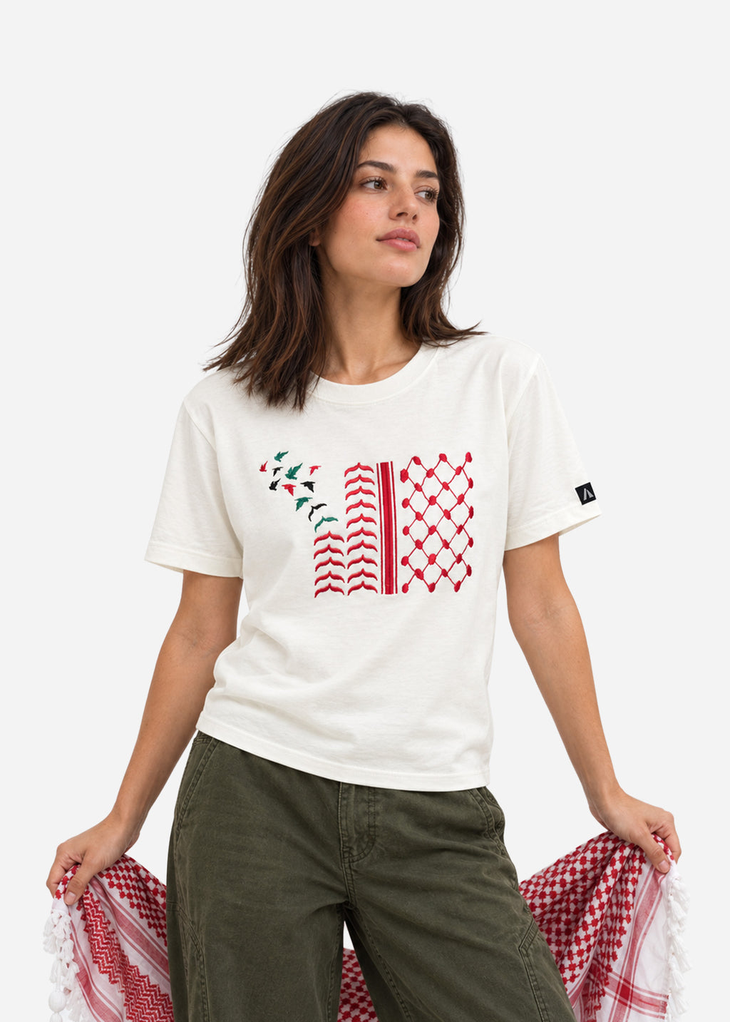 Shemagh Tatreez Cotton T-Shirt