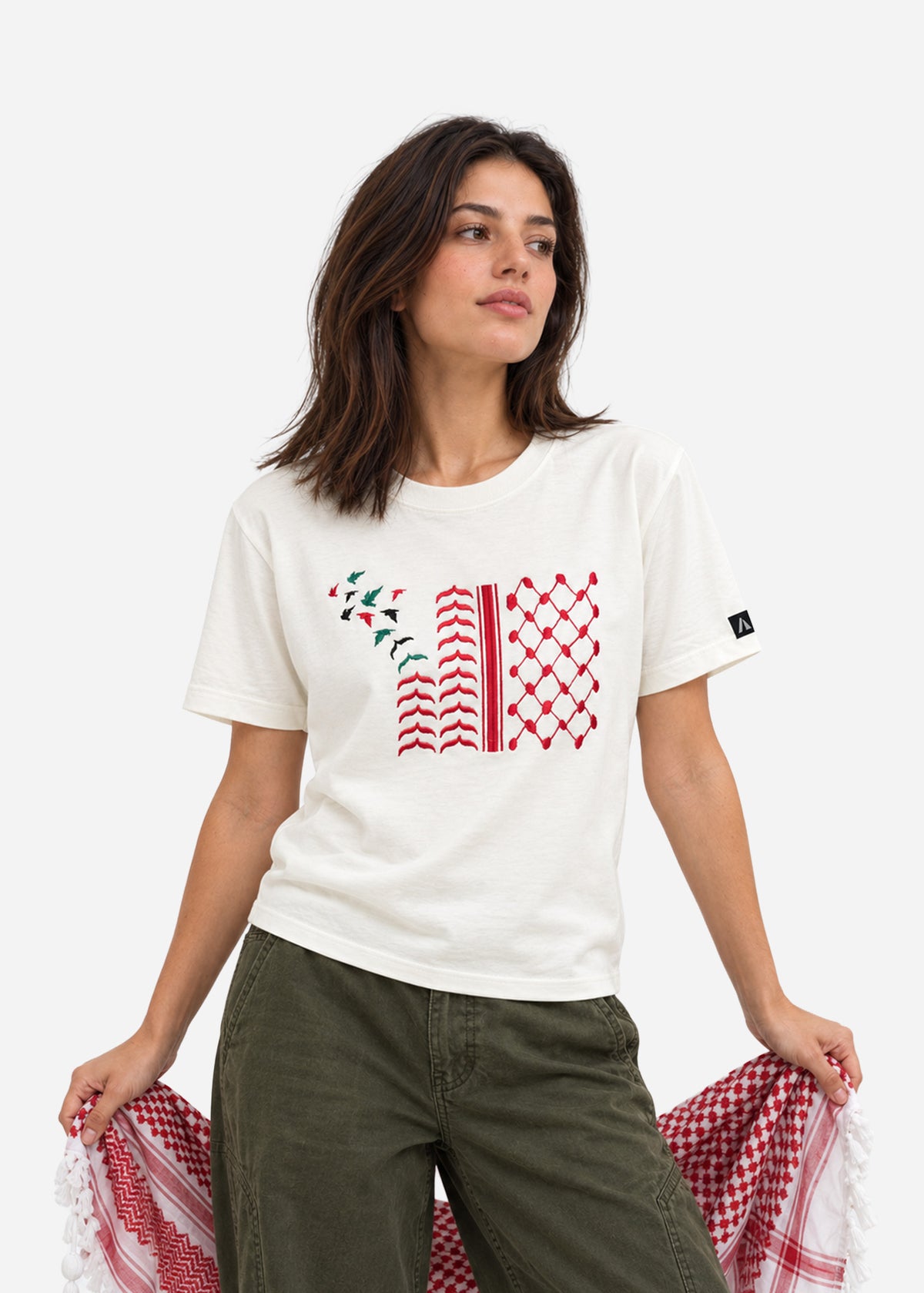 Shemagh Tatreez Cotton T-Shirt