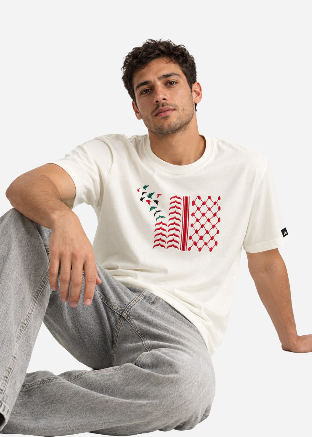 Shemagh Tatreez Cotton T-Shirt