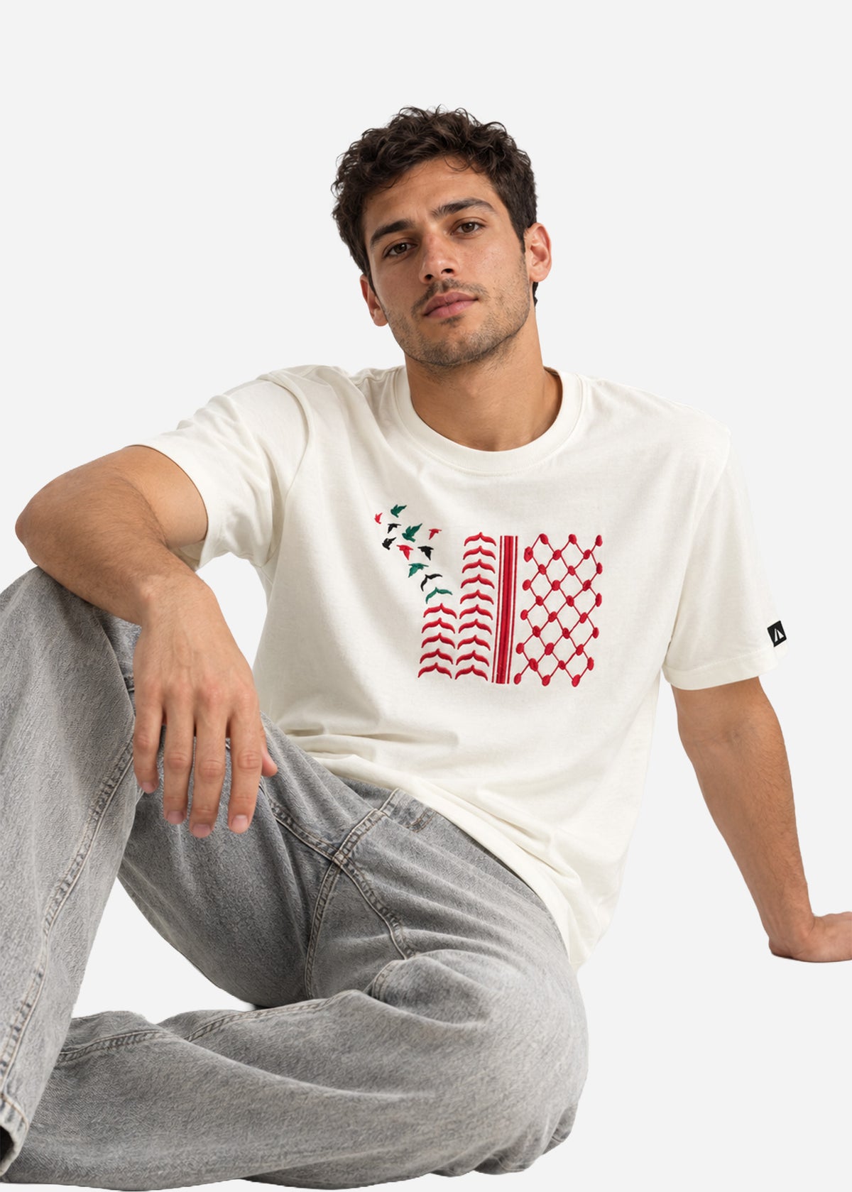 Shemagh Tatreez Cotton T-Shirt