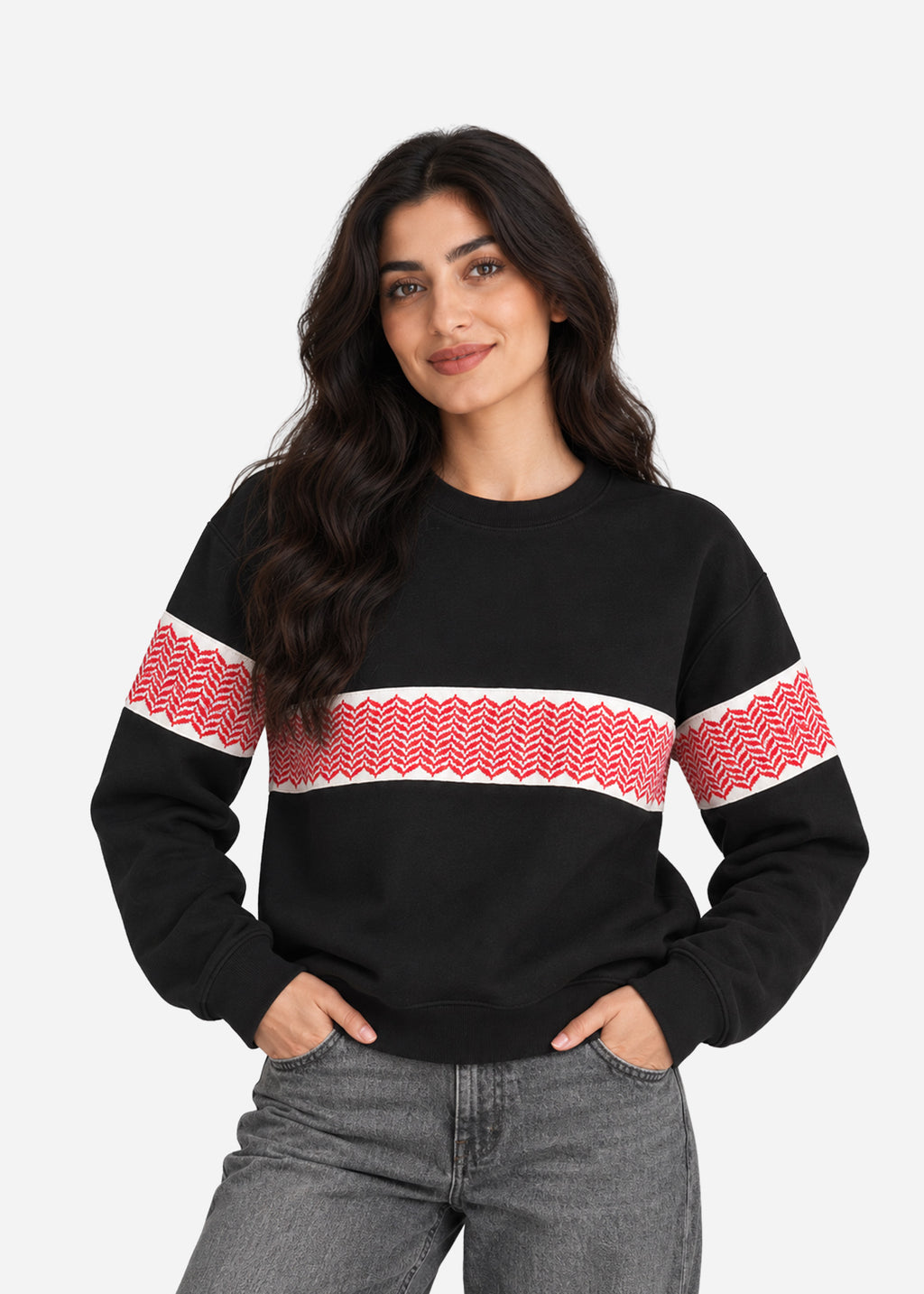 Shemagh Stripe Sweatshirt