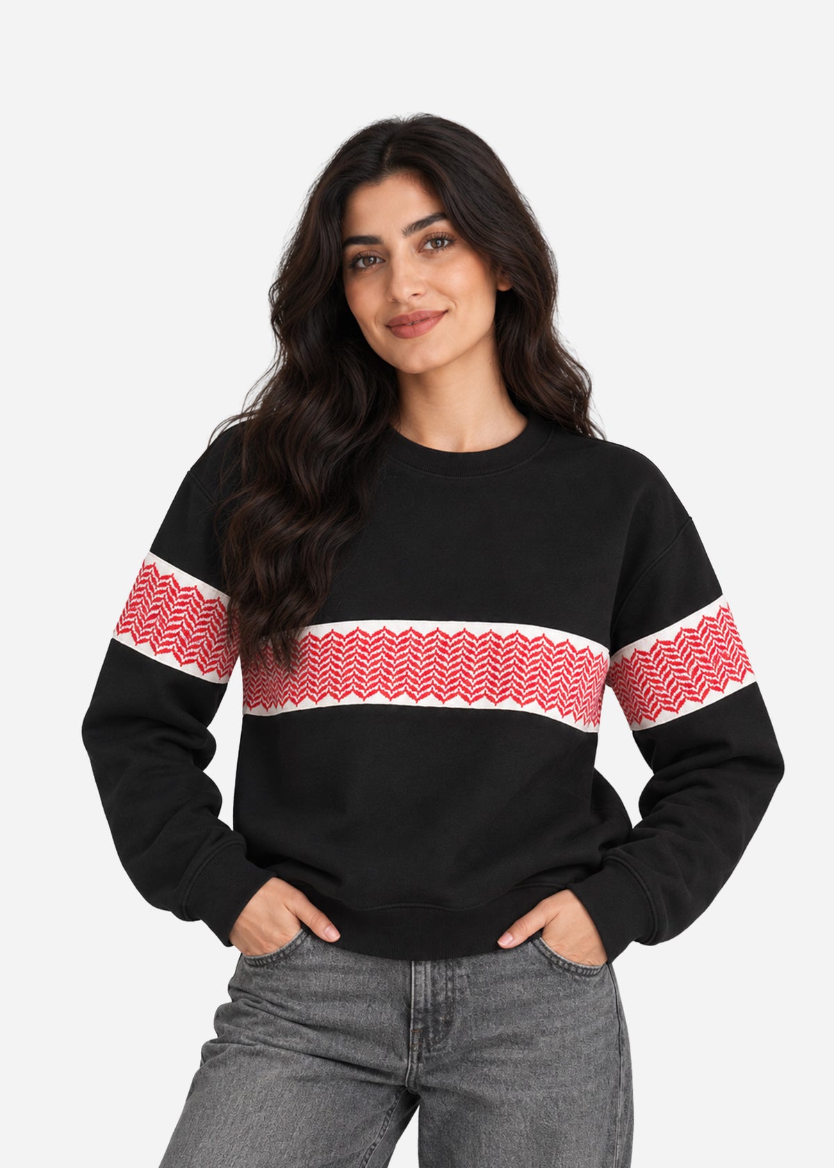 Shemagh Stripe Sweatshirt