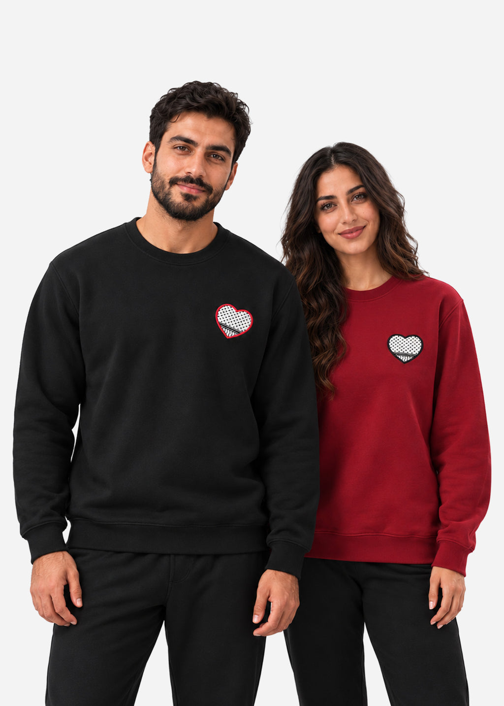 Keffiyeh Heart Sweatshirt