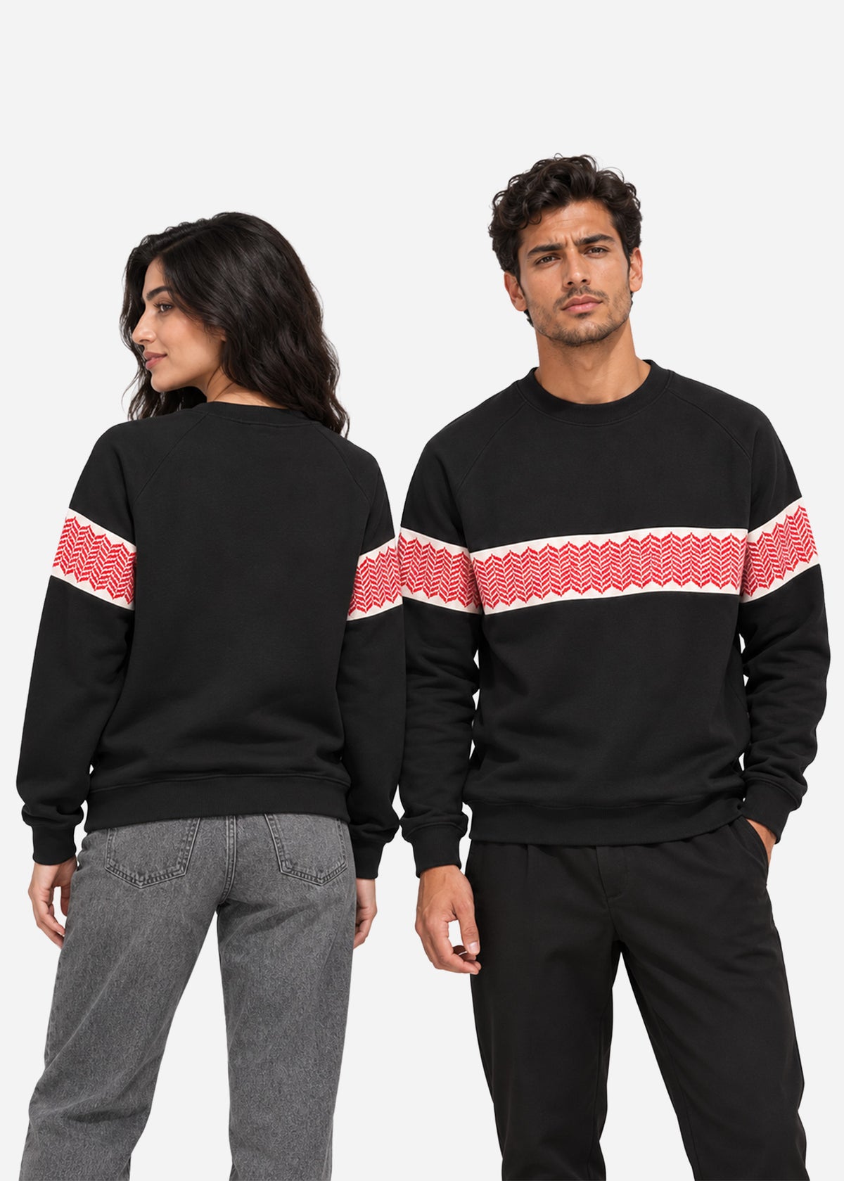 Shemagh Stripe Sweatshirt