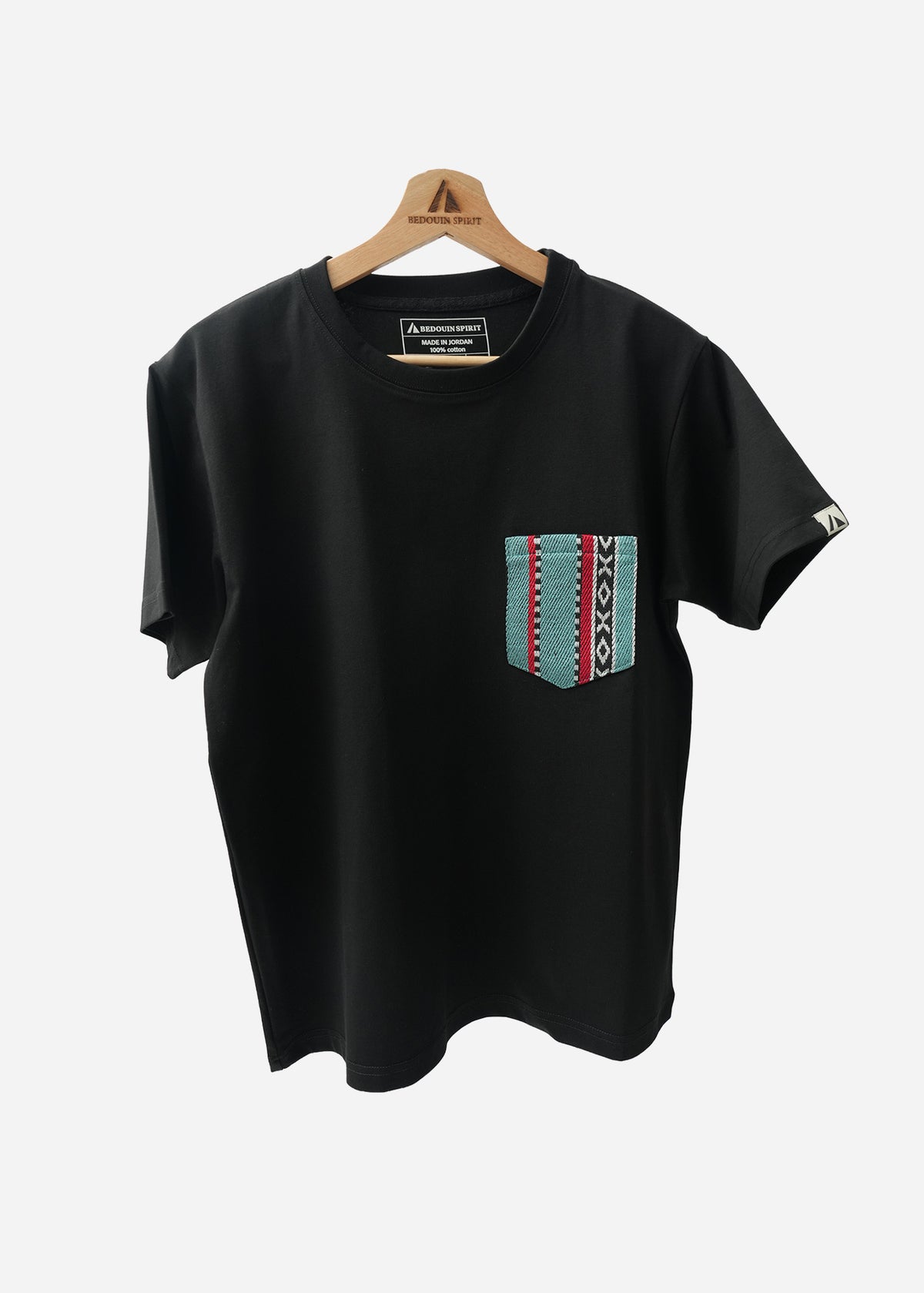 Sadu Pocket Cotton T-Shirt – Black
