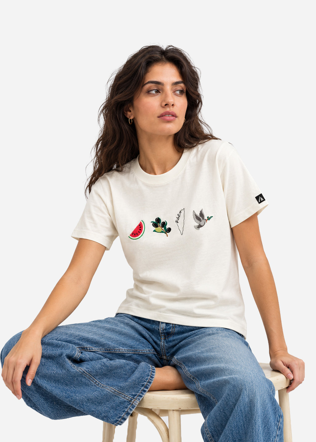 Camiseta negra de sandía