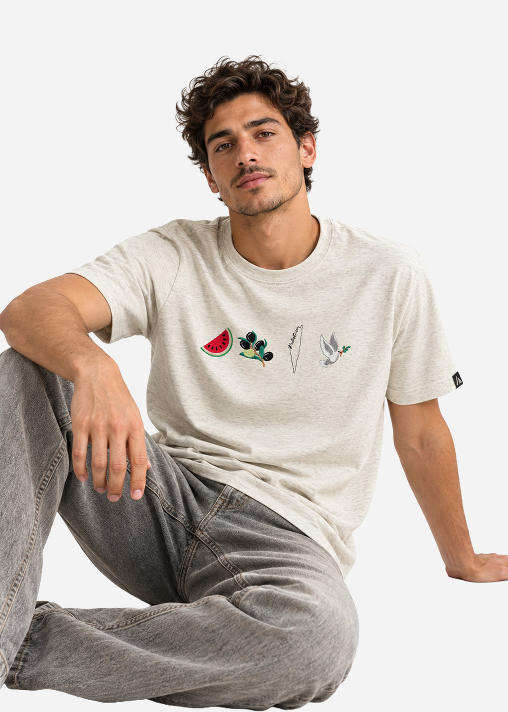 Camiseta negra de sandía